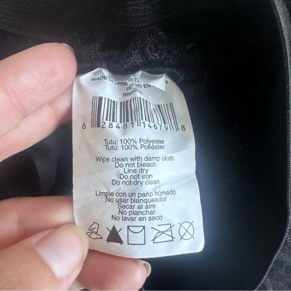 Walmart | Black Sparkle Cat Tutu Skirt | Size Small / Medium - Picture 3 of 6